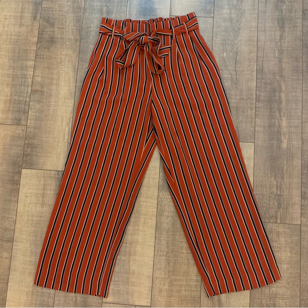 Aritzia Silk Tie-Front Cropped Pant